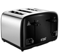 Russell Hobbs Cavendish Black 4 Slice Toaster
