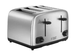 Russell Hobbs Brushed Stainless Steel 4 Slice Toaster