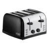 Russell Hobbs Stainless Steel 4-slice Toaster - Black -Deals Russell Hobbs Store rh main image 28360