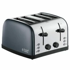 Russell Hobbs Stainless Steel 4-slice Toaster - Grey