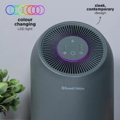 Russell Hobbs Clean Air Compact Air Purifier with Touch Control Grey -Deals Russell Hobbs Store rhap1001g lifestyle 2000px 04