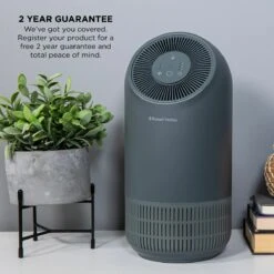 Russell Hobbs Clean Air Compact Air Purifier with Touch Control Grey -Deals Russell Hobbs Store rhap1001g lifestyle 2000px 05