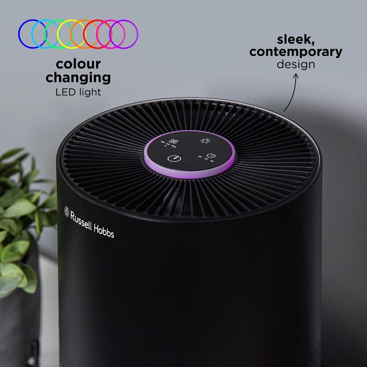 Russell Hobbs Clean Pro Air Purifier in Black with H13 HEPA Filter 8 Russell Hobbs Clean Pro Air Purifier in Black with H13 HEPA Filter - Image 7