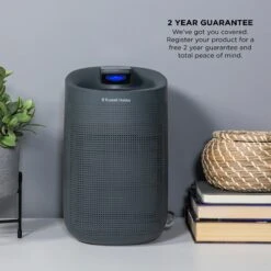 Russell Hobbs 1L Fresh Air Pro Compact 2 in 1 Grey Dehumidifier & Air Purifier -Deals Russell Hobbs Store rhdh1101g lifestyle 2000px 05