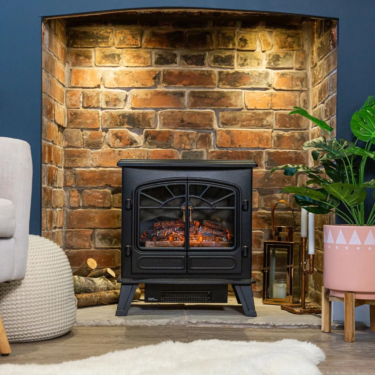 Russell Hobbs 1.85kW Black Double Electric Stove Fire 7 Russell Hobbs 1.85kW Black Double Electric Stove Fire - Image 6