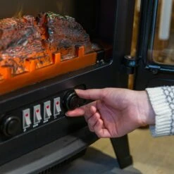 Russell Hobbs 1.85kW Black Double Electric Stove Fire 14 Russell Hobbs 1.85kW Black Double Electric Stove Fire -Deals Russell Hobbs Store rhefstv2003b lifestyle 4