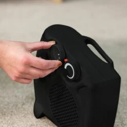 Russell Hobbs 2kW Black Portable Horizontal or Vertical Fan Heater 14 Russell Hobbs 2kW Black Portable Horizontal or Vertical Fan Heater -Deals Russell Hobbs Store rhfh1005b feature 3s