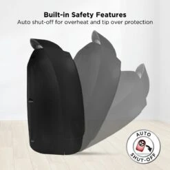 Russell Hobbs 1.5kW Ceramic Black Portable Upright Fan Heater -Deals Russell Hobbs Store rhfh1006b lifestyle 02