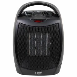 Russell Hobbs 1.5kW Ceramic Black Portable Upright Fan Heater