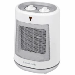 Russell Hobbs 2kW Oscillating Ceramic Electric Fan Heater in White