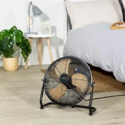 Russell Hobbs 12” Black Scandi Floor Fan 15 Russell Hobbs 12” Black Scandi Floor Fan -Deals Russell Hobbs Store rhgf1221wdb bedroom 1