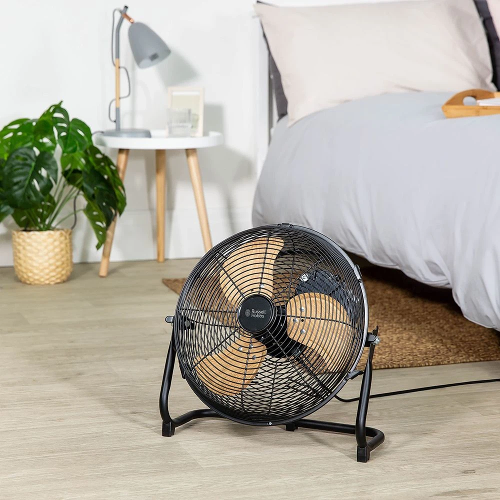 Russell Hobbs 12” Black Scandi Floor Fan 7 Russell Hobbs 12” Black Scandi Floor Fan - Image 5