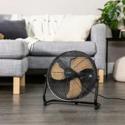 Russell Hobbs 12” Black Scandi Floor Fan 14 Russell Hobbs 12” Black Scandi Floor Fan -Deals Russell Hobbs Store rhgf1221wdb lifestyle 1