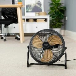 Russell Hobbs 12” Black Scandi Floor Fan 16 Russell Hobbs 12” Black Scandi Floor Fan -Deals Russell Hobbs Store rhgf1221wdb office 4