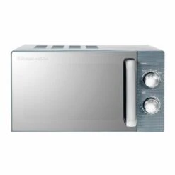 Inspire 17 Litre Grey Manual Microwave -Deals Russell Hobbs Store rhm1731g front face 2000px 2
