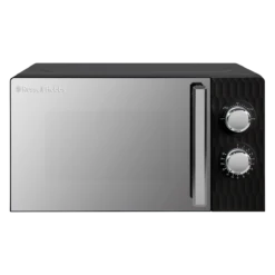 17 Litre Black Honeycomb Manual Microwave -Deals Russell Hobbs Store rhmm1715b front