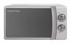 17 Litre Silver Manual Microwave -Deals Russell Hobbs Store rhmm701s front face 1