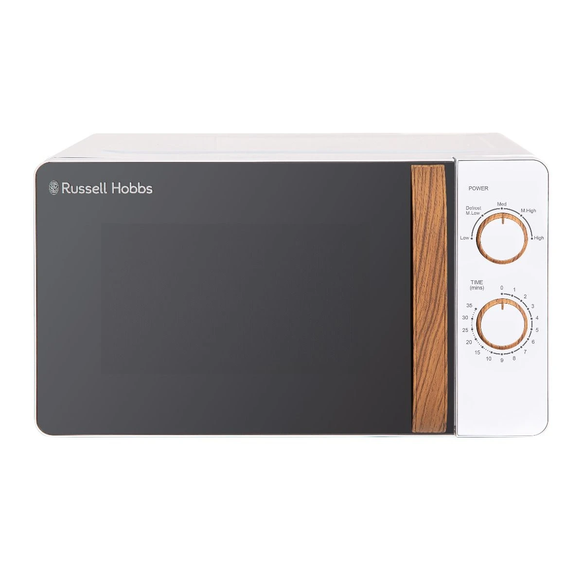 17 Litre Scandi White Manual Microwave with Wood Effect 8 17 Litre Scandi White Manual Microwave with Wood Effect - Image 7