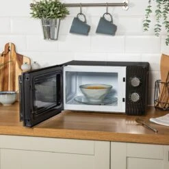 17 Litre Black Honeycomb Manual Microwave -Deals Russell Hobbs Store rhmm715b lifestyle 3