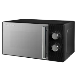 17 Litre Black Honeycomb Manual Microwave
