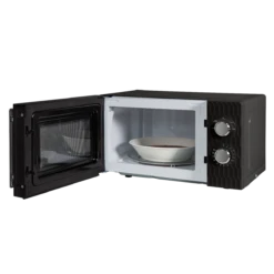 17 Litre Black Honeycomb Manual Microwave -Deals Russell Hobbs Store rhmm715b product open