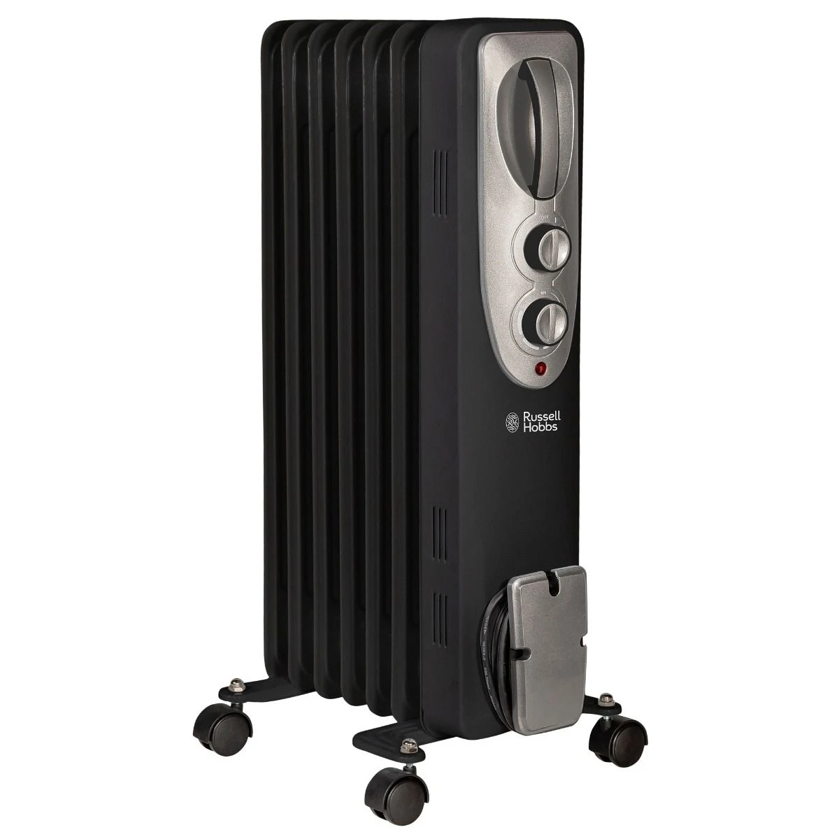Russell Hobbs 7 Fin 1.5kW Oil Filled Radiator Black 3 Russell Hobbs 7 Fin 1.5kW Oil Filled Radiator Black