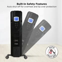 Russell Hobbs 11 Fin 2.5kW Black Oil Filled Radiator 21 Russell Hobbs 11 Fin 2.5kW Black Oil Filled Radiator -Deals Russell Hobbs Store rhofr5003b lifestyle 2