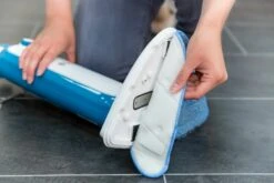Russell Hobbs 1400W Steam & Clean Steam Mop & 5 Extra Mop Pads -Deals Russell Hobbs Store rhsm1001 g lifestyle high res 7